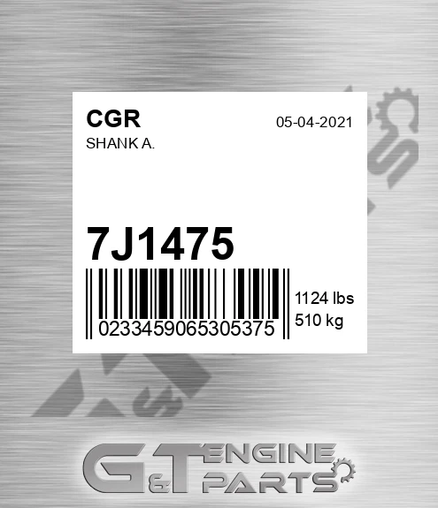 7J1475 CGR Shank A.