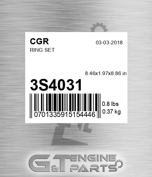 3S4031 CGR Ring Set