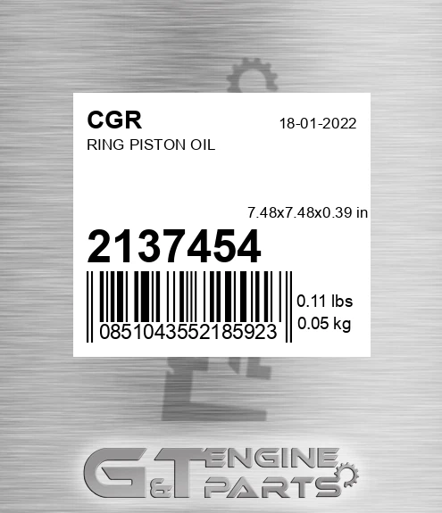 2137454 Ring Piston Oil