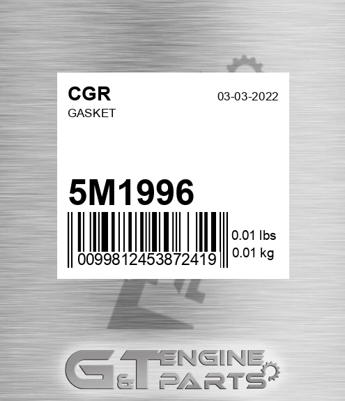 5M1996 Gasket