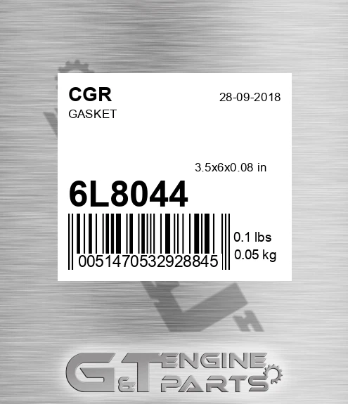 6L8044 Gasket