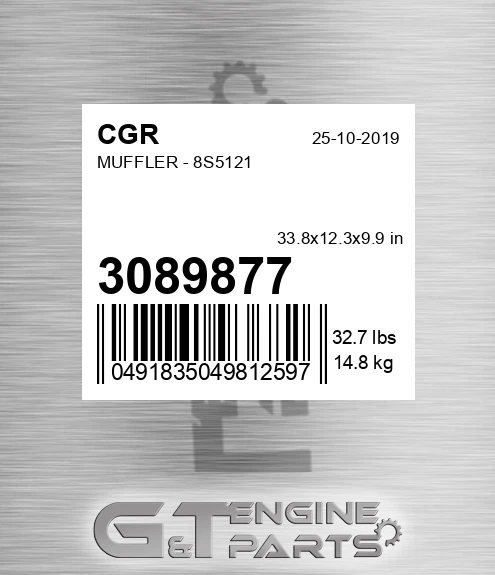 3089877 Muffler - 8s5121
