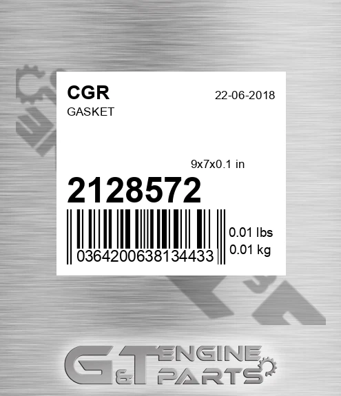 2128572 Gasket for CGR