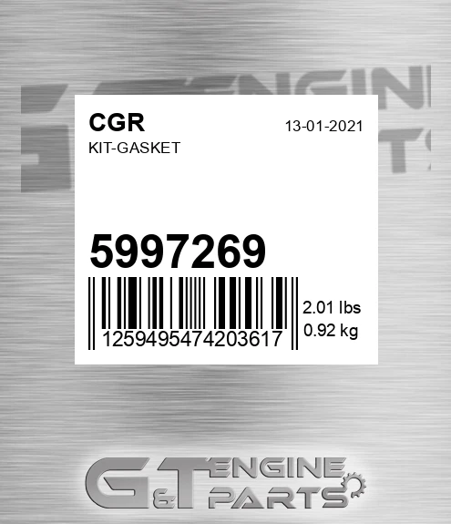 5997269 CGR Kit-gasket