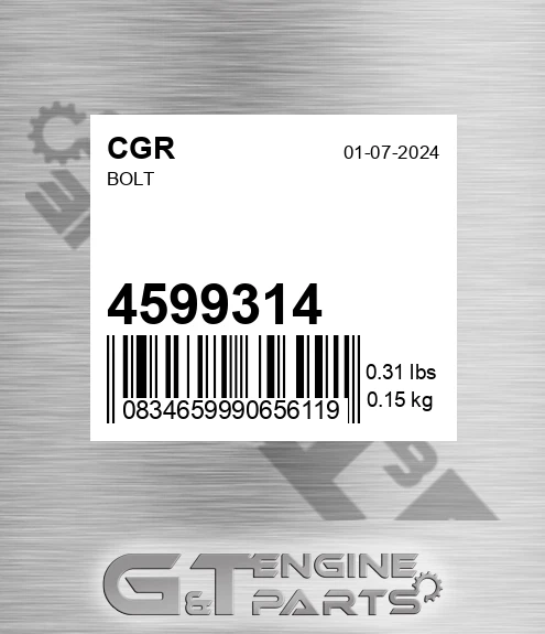 4599314 CGR Bolt
