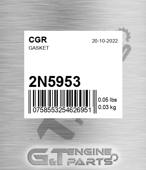 2N5953 Gasket