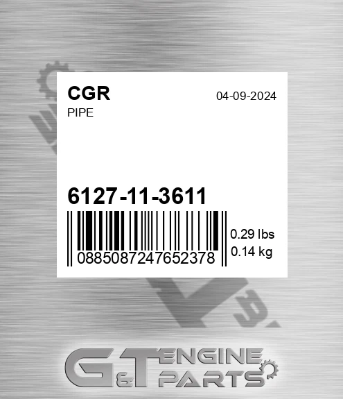 6127-11-3611 Pipe