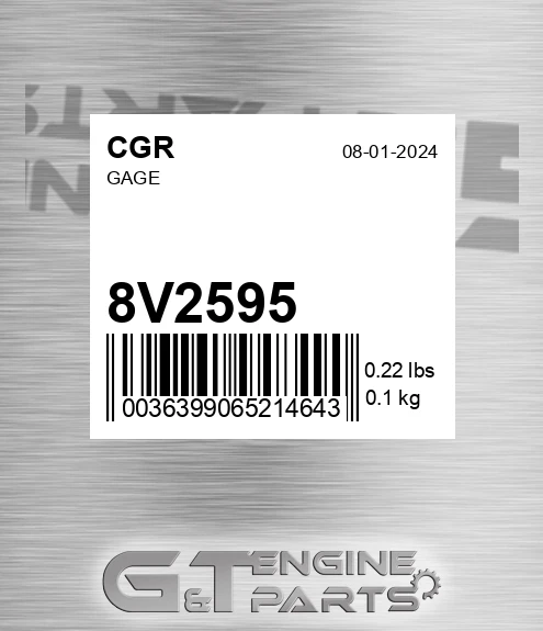 8V2595 CGR Gage