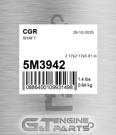 5M3942 Shaft for CGR