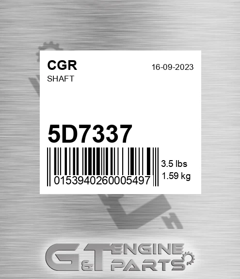 5D7337 Shaft