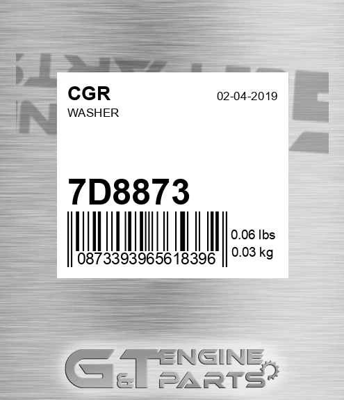 7D8873 CGR Washer