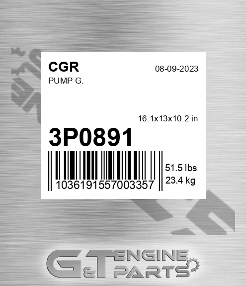 3P0891 Pump G.