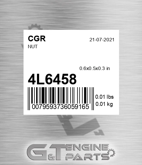 4L6458 CGR Nut