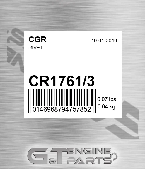CR1761/3 Rivet