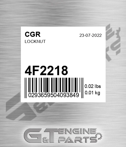 4F2218 Locknut