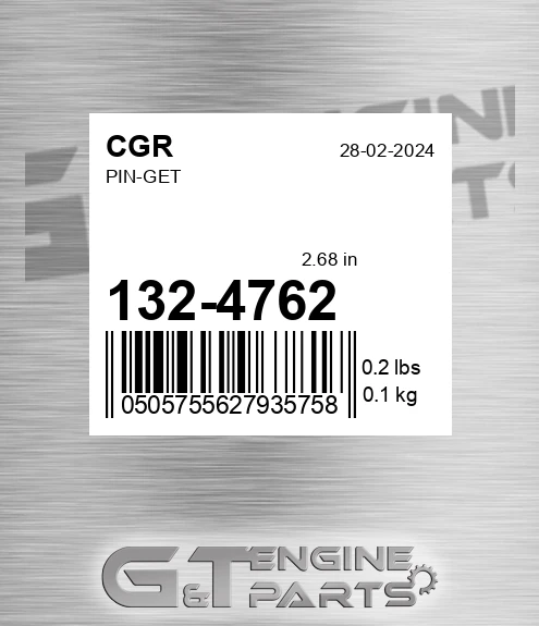 132-4762 Pin-get