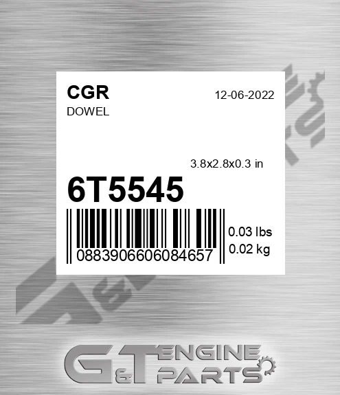 6T5545 CGR Dowel