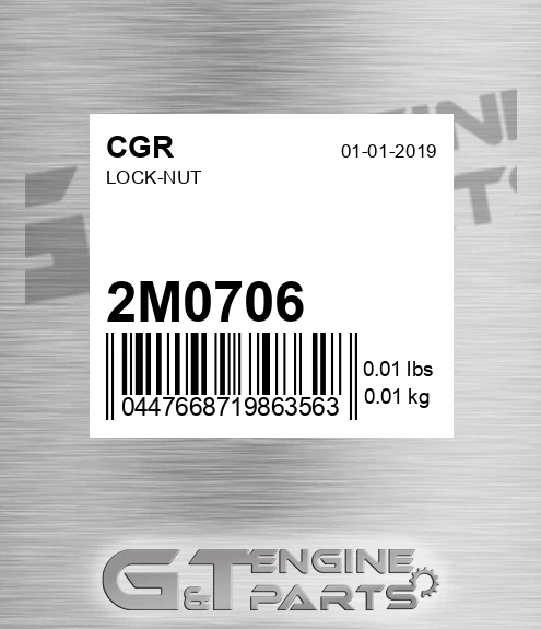 2M0706 Lock-nut