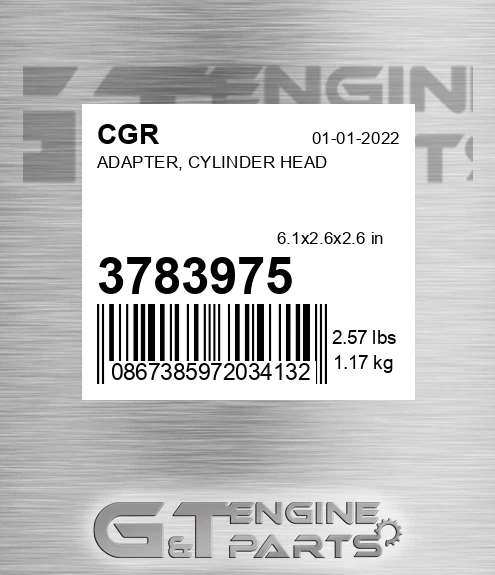 3783975 Adapter, Cylinder Head