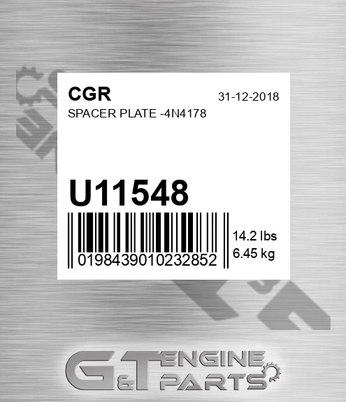 U11548 Spacer Plate -4n4178