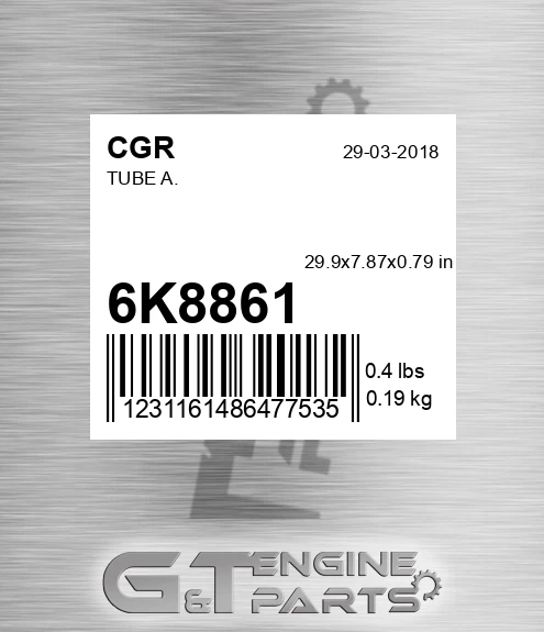 6K8861 CGR Tube A.
