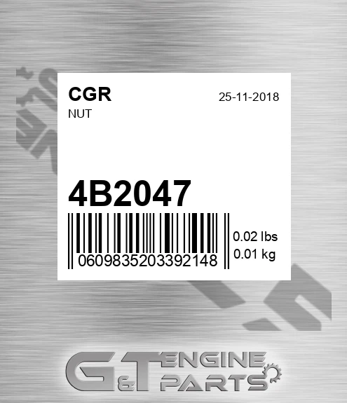 4B2047 CGR Nut