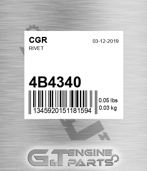 4B4340 Rivet