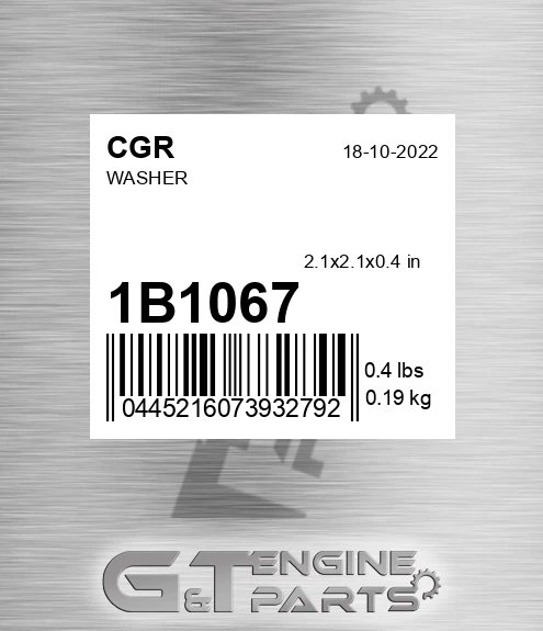 1B1067 Washer
