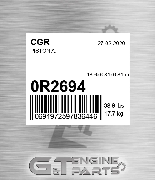 0R2694 Piston A.