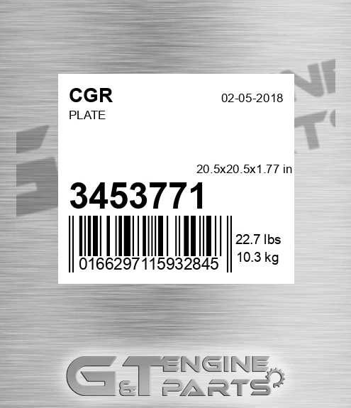 3453771 CGR Plate