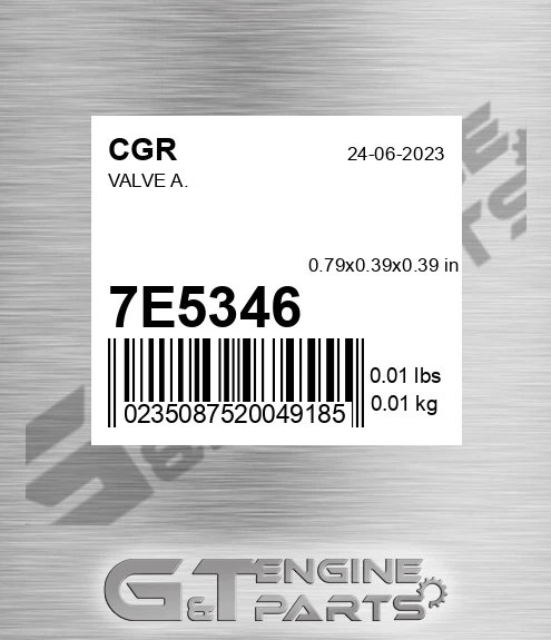 7E5346 Valve A.