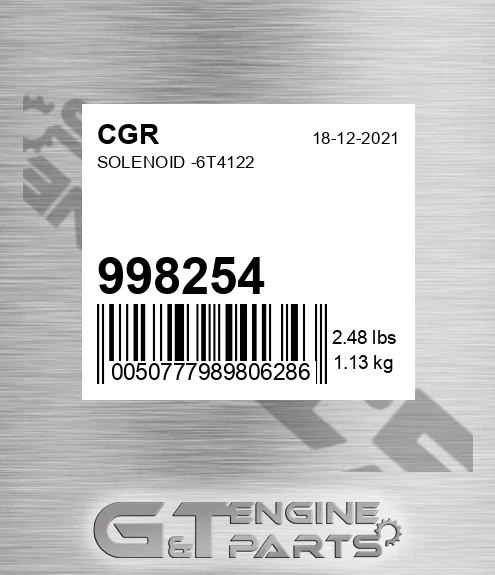 998254 CGR Solenoid -6t4122