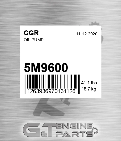5M9600 CGR Oil Pump
