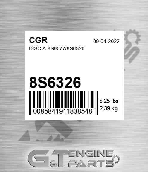 8S6326 Disc A-8s9077/