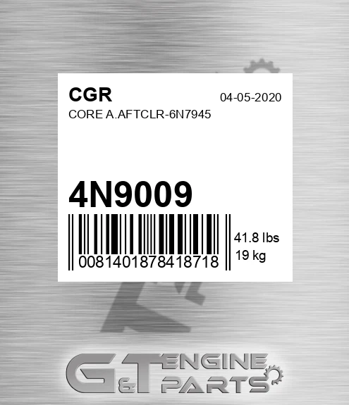 4N9009 Core A.aftclr-6n7945 for CGR