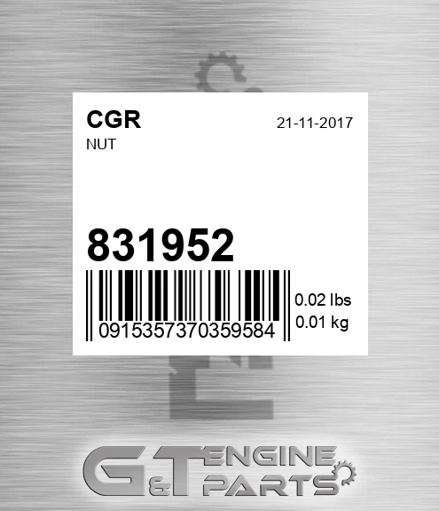 831952 Nut