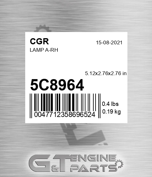 5C8964 Lamp A-rh