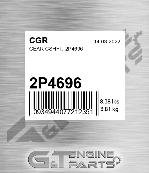 2P4696 Gear Cshft.-
