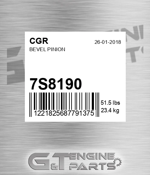 7S8190 Bevel Pinion