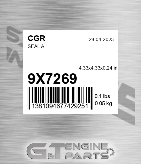 9X7269 Seal A.