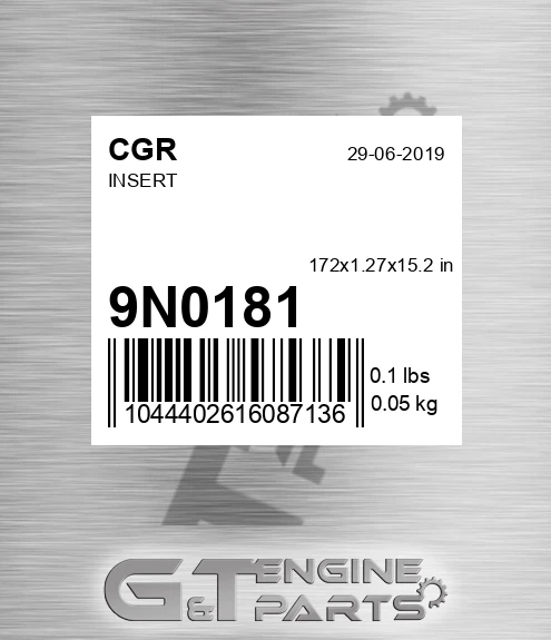 9N0181 CGR Insert