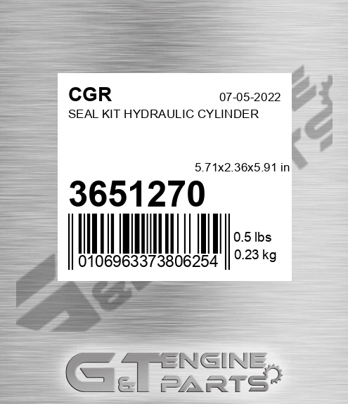 3651270 CGR Seal Kit Hydraulic Cylinder