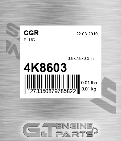 4K8603 CGR Plug