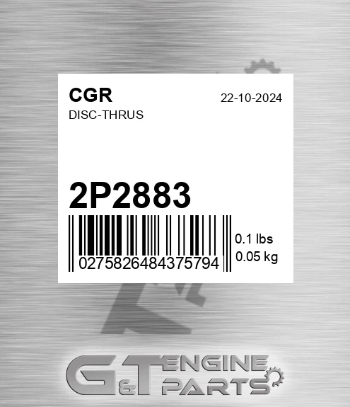 2P2883 Disc-thrus
