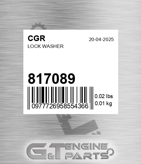 817089 Lock Washer