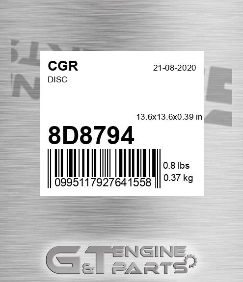 8D8794 CGR Disc