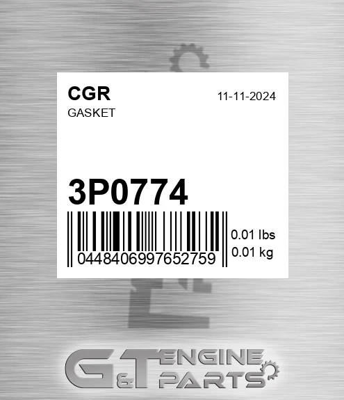 3P0774 Gasket