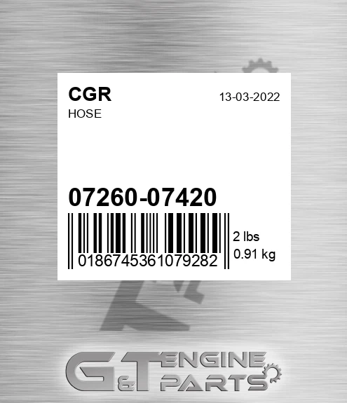 07260-07420 Hose for CGR