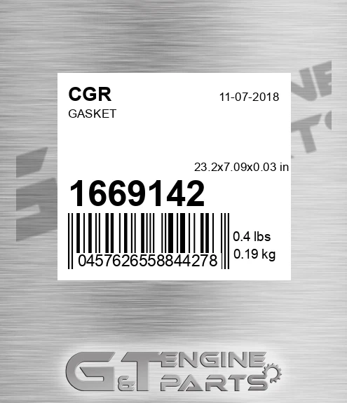 1669142 Gasket