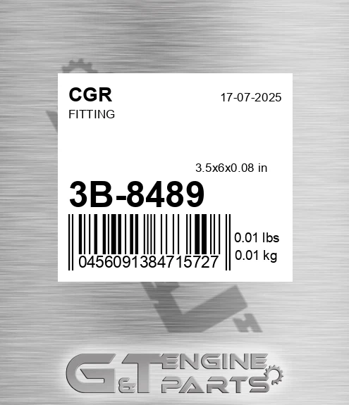 3B-8489 CGR Fitting